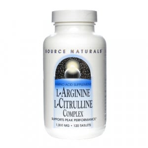 Source Naturals L-Arginine L-Citrulline Complex (1000mg) 120 tabs
