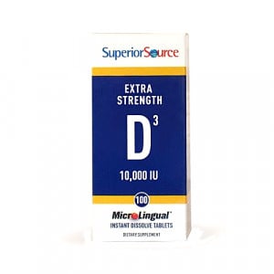 Superior Source  MicroLingual Extra Strength D3 (10,000 IU) - 100 tabs
