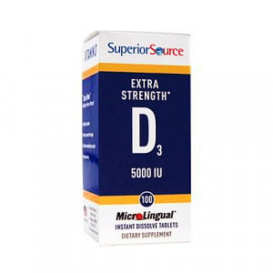 Superior Source  MicroLingual Extra Strength D3 (5,000 IU) - 100 tabs
