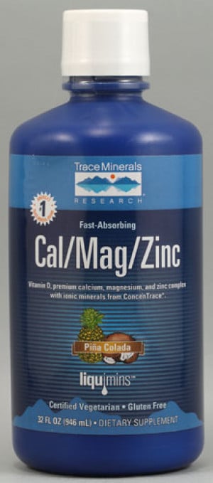 Trace Minerals Cal/Mag/Zinc Liquid Pina Colada 32 fl.oz