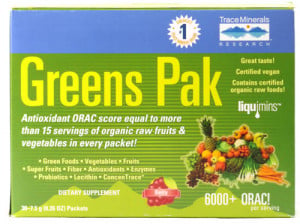 Trace Minerals Greens Pak Berry 30 pckts