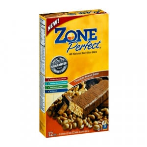 Zone Perfect Nutrition Bar Chocolate Peanut Butter 12 bars