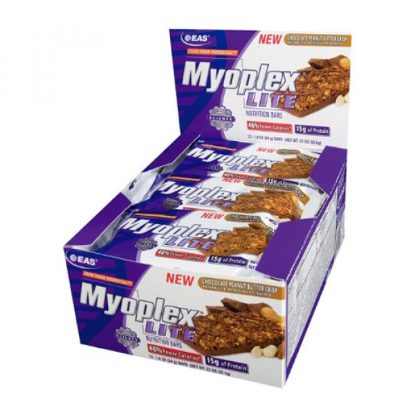 EAS Myoplex Lite Bar Choc. Peanut Butter Crisp 12 bars